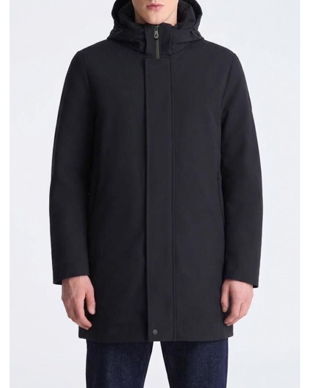 Peuterey Blue Duck Down Knee-Length Parka for men