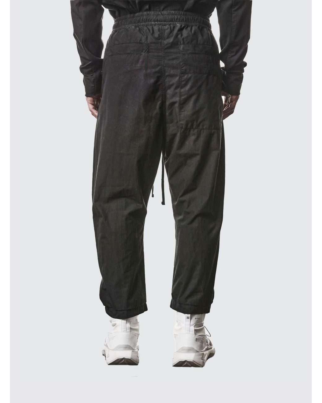 Thom Krom Black Cotton Jogging Trousers for men