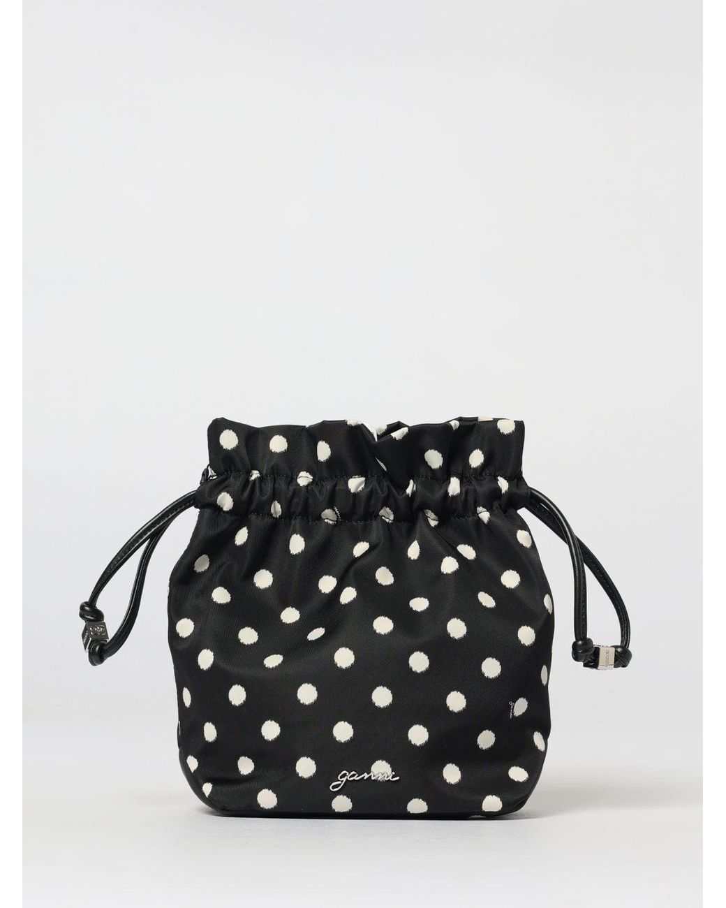 Ganni Black Bou Bucket Pouch