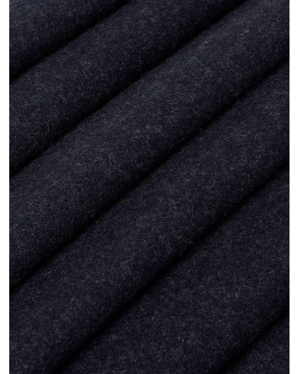 Fendi Blue Pure Cashmere Scarf With Embroidered Logo And Fringed Edges for men