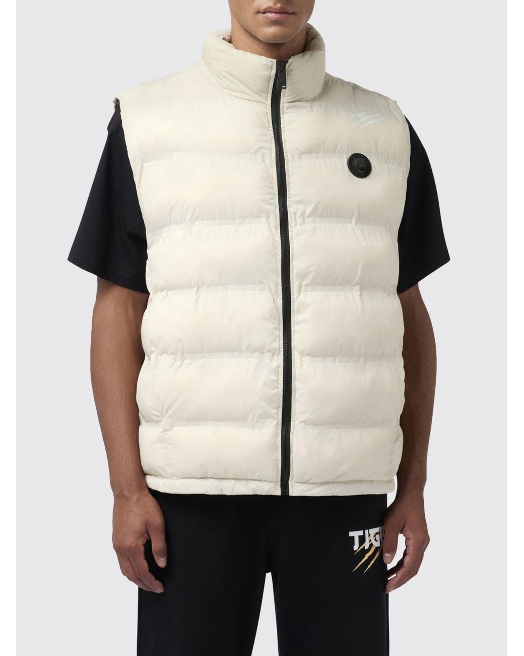 Philipp Plein Natural Padded Nylon Vest for men