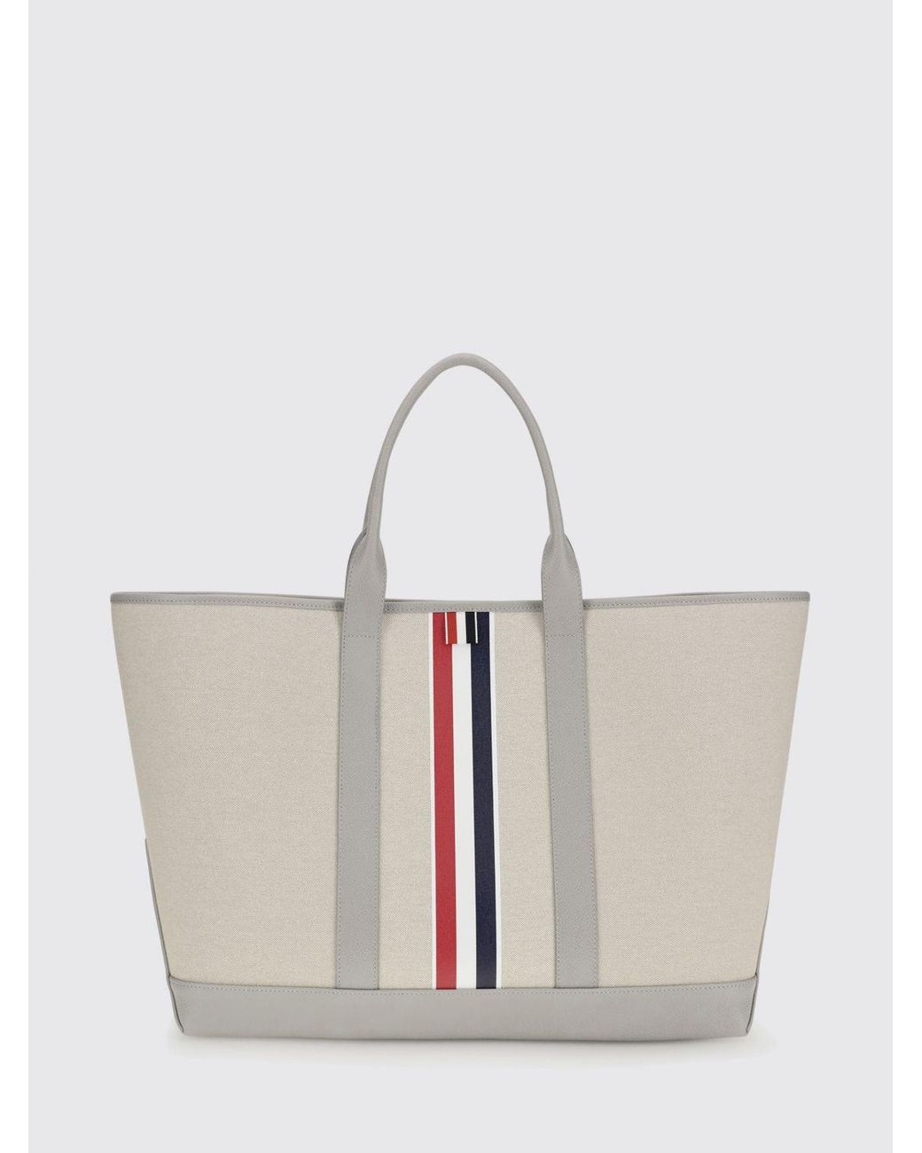 Thom Browne White Canvas Bag for men