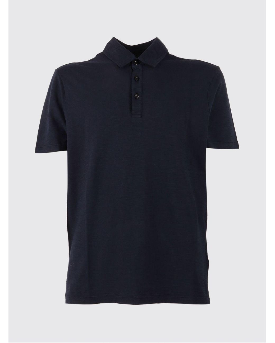 Dondup Blue Basic Cotton Polo Shirt for men