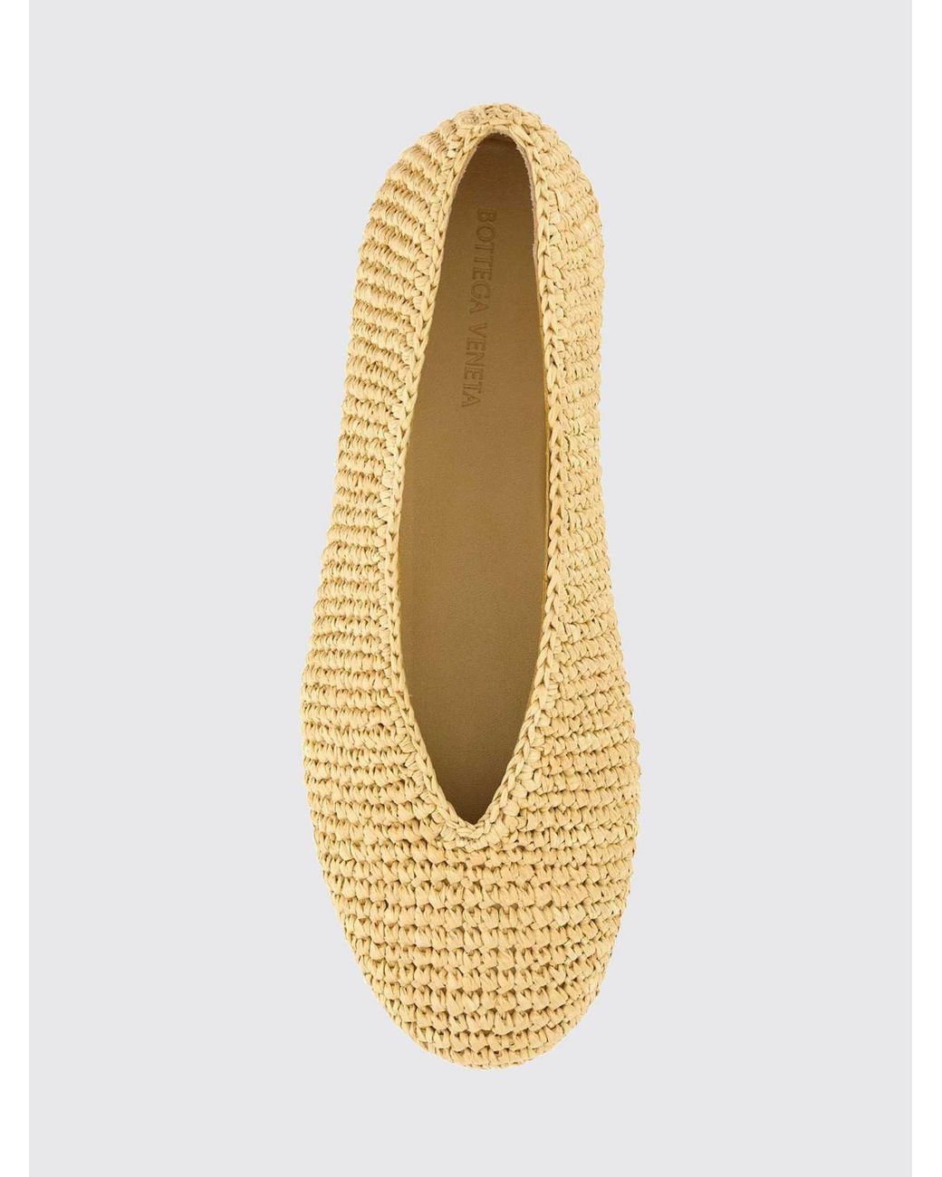 Bottega Veneta Natural Ballet Flat