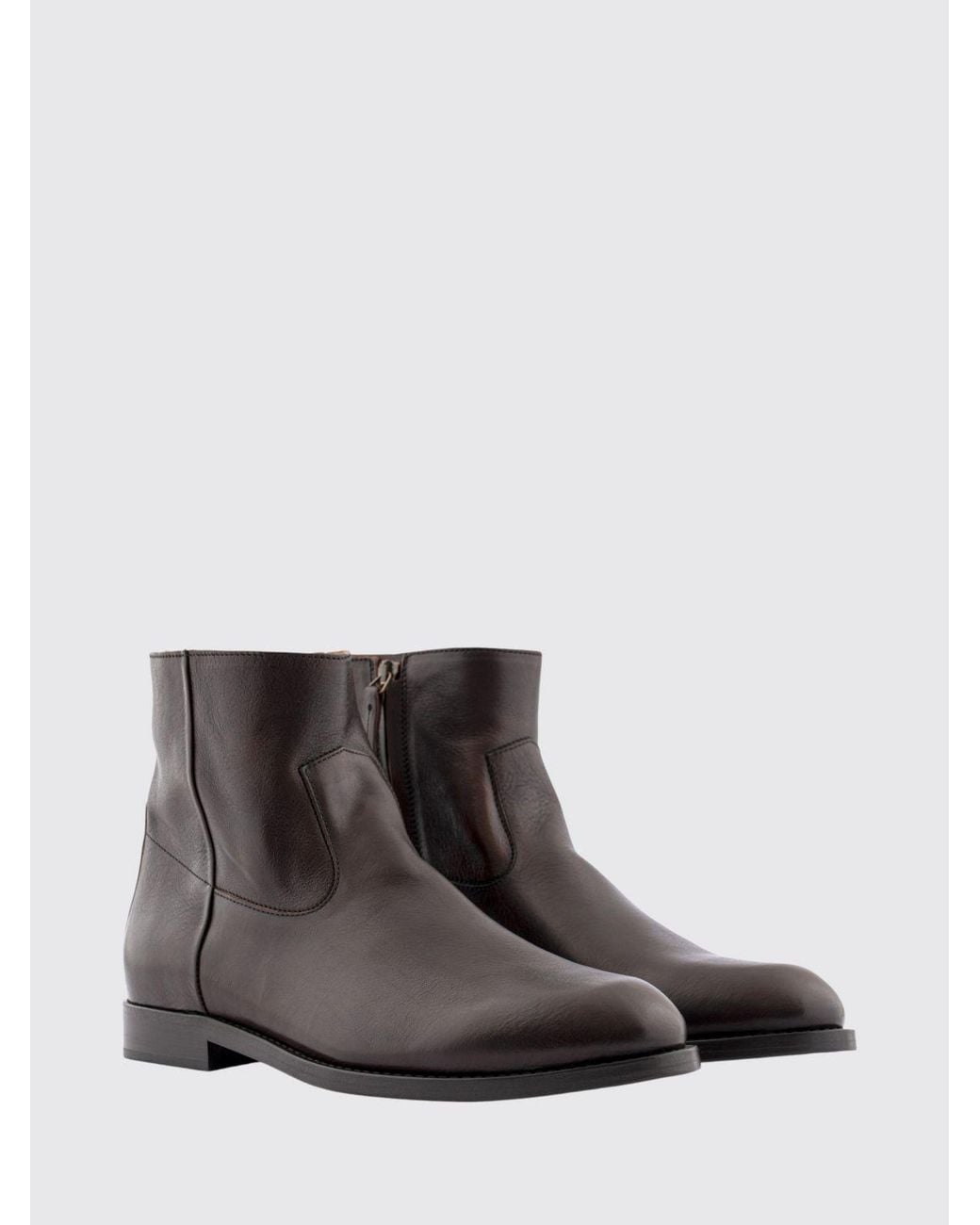 Buttero Brown Flat Ankle Boot