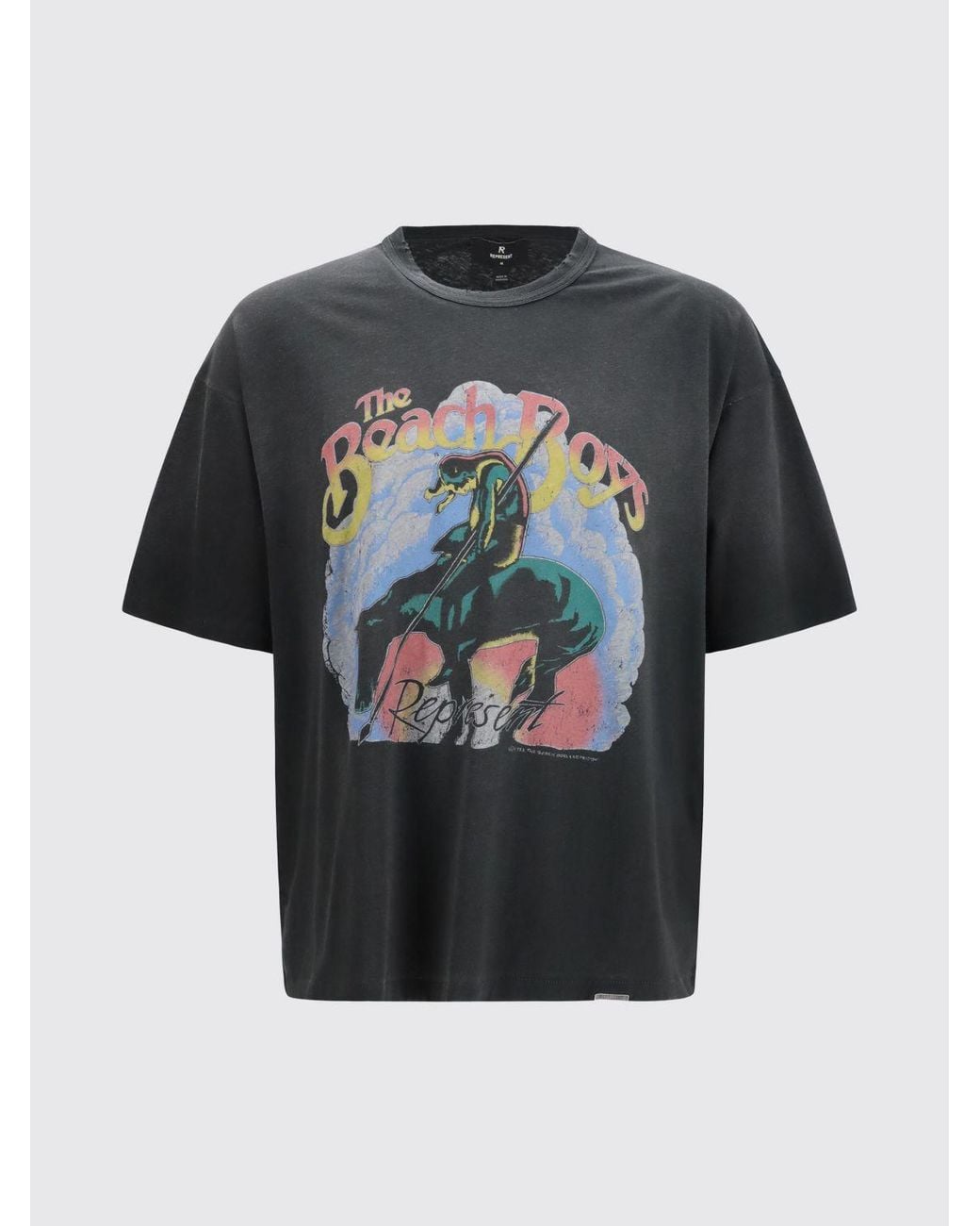 Represent Blue Rock Graphic Print Organic Cotton And Hemp-Blend T-Shirt for men