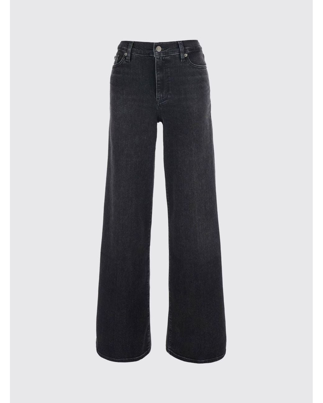 FRAME Blue Le Slim Palazzo High-Waisted Wide-Leg Denim Jeans