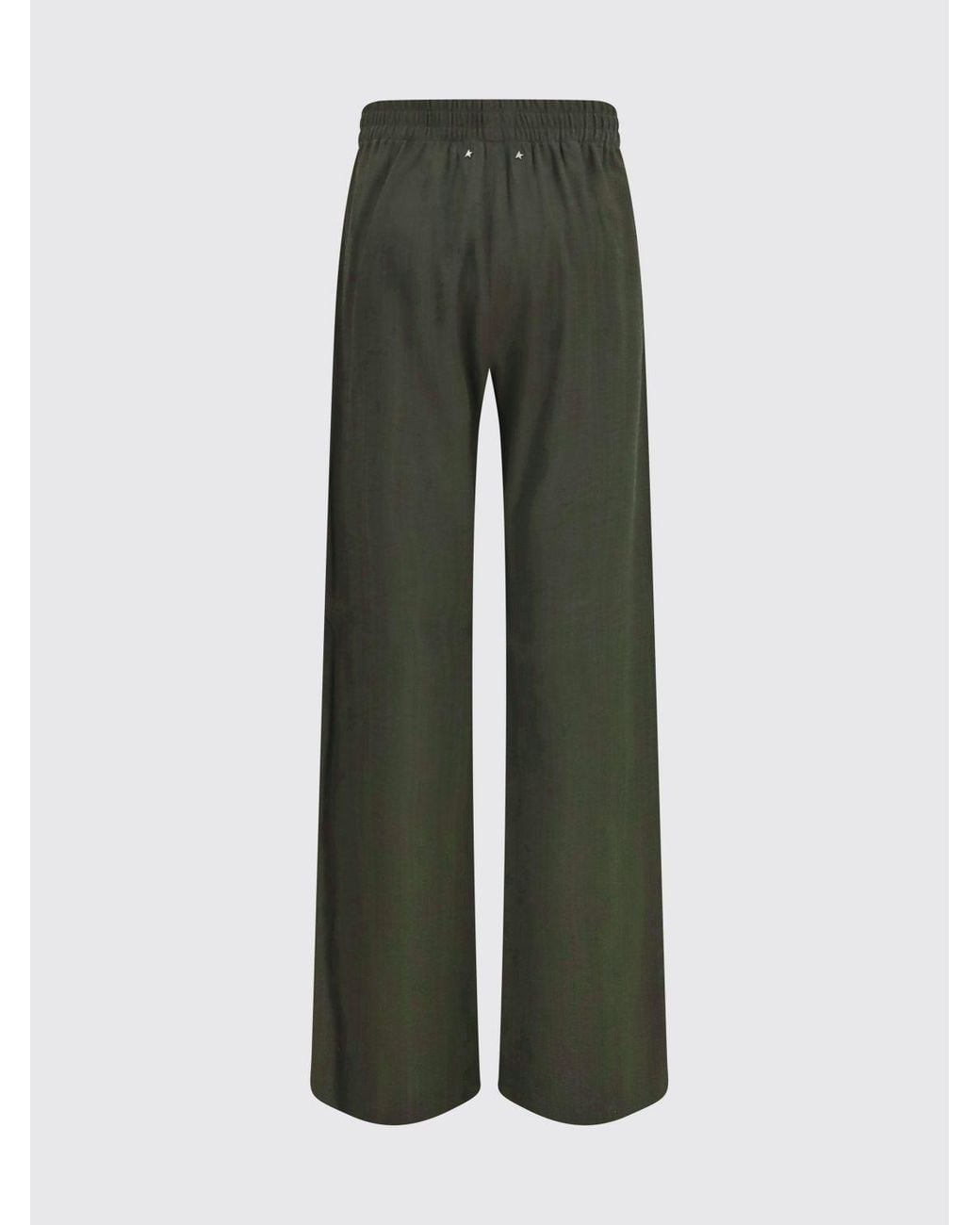 Golden Goose Deluxe Brand Green High-Waisted Wide-Leg Palazzo Trousers
