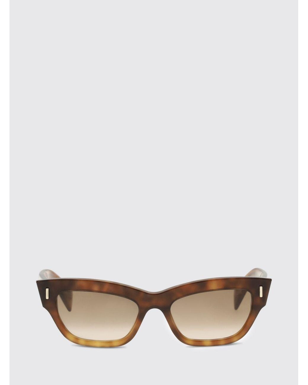 McQueen White Acetate Sunglasses