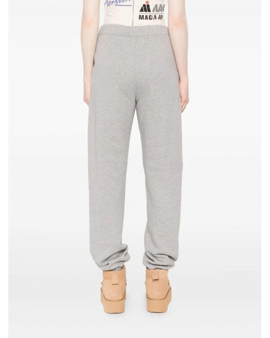 The Attico Gray Cotton Jogging Pants