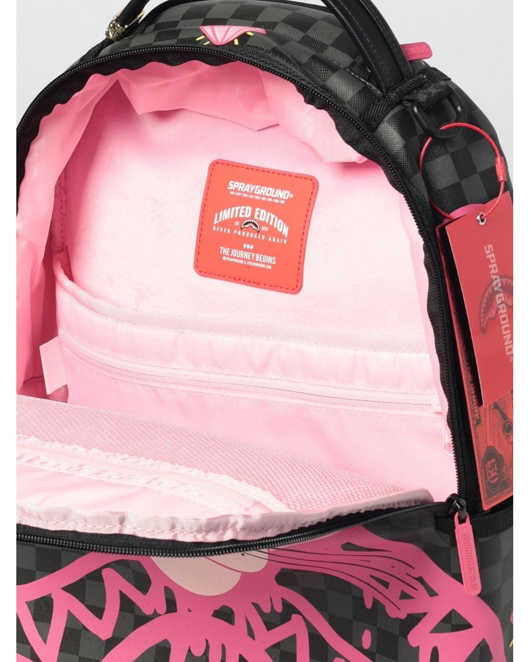 Sprayground Pink Backpack for men