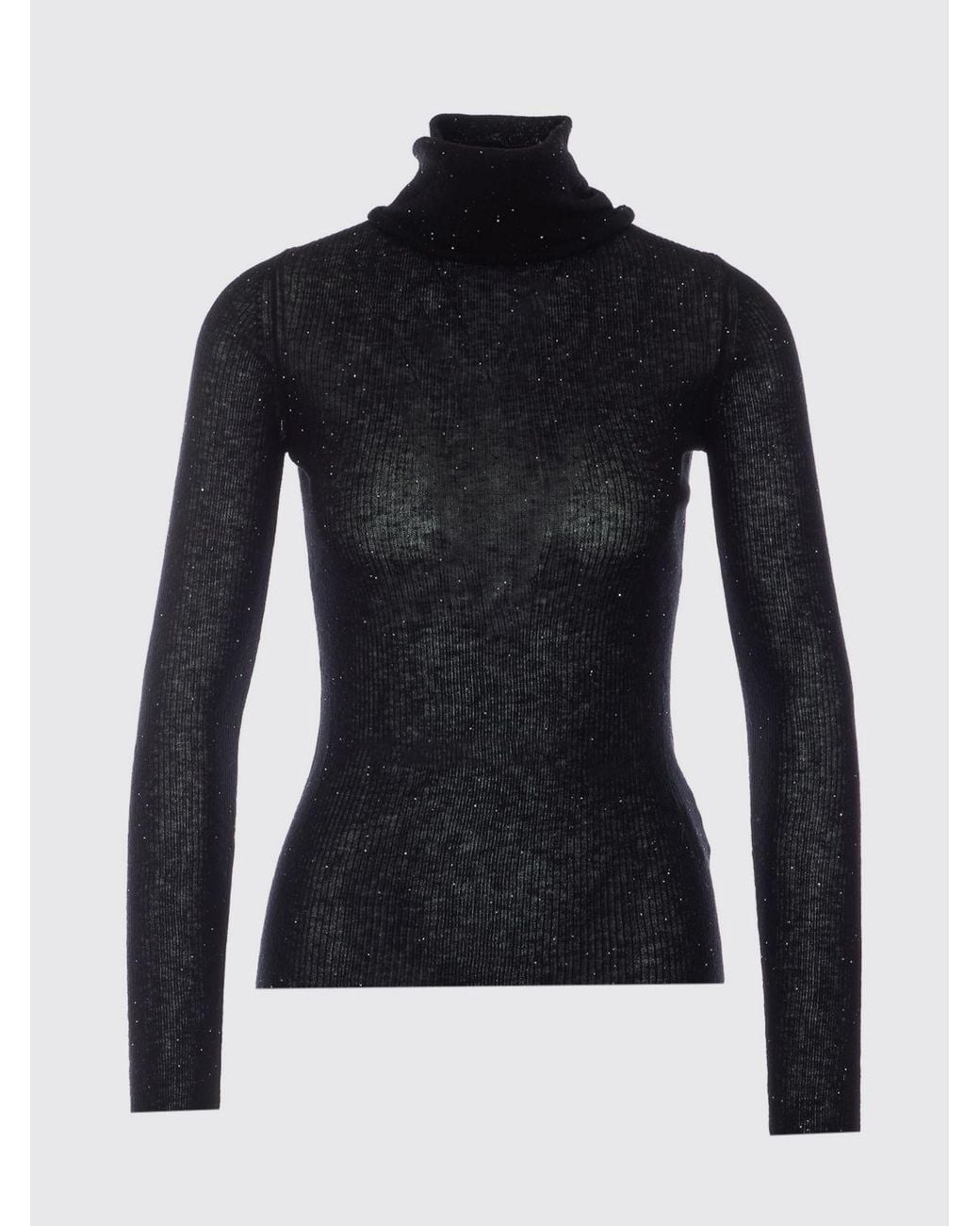 ELEH Blue Slim Fit Pure Wool Roll Neck Jumper With Ribbed Trims