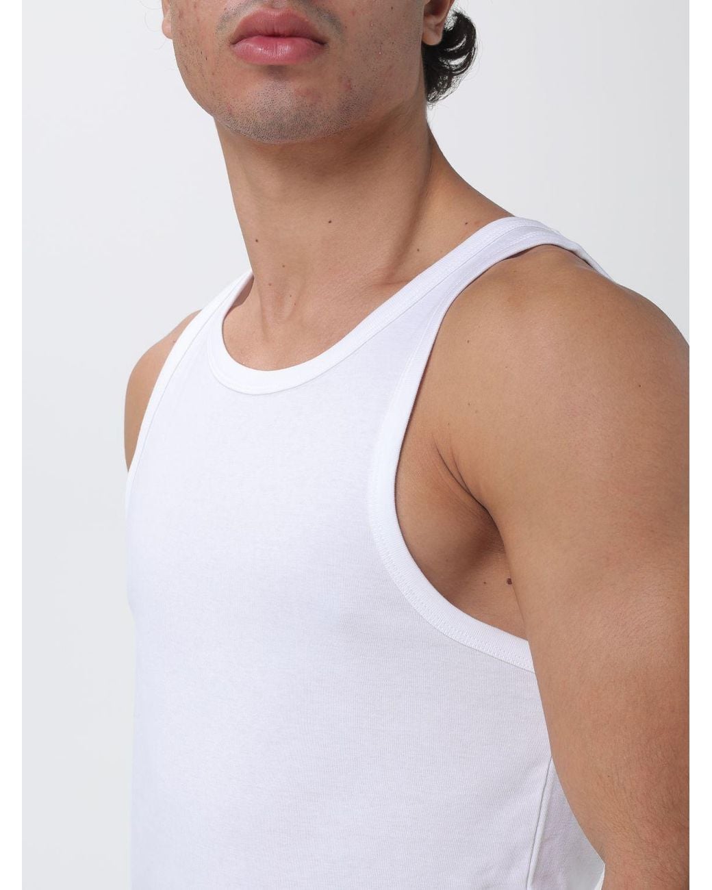 Polo Ralph Lauren White Set Of Two Ribbed-Cotton Vests With Pony Logo for men
