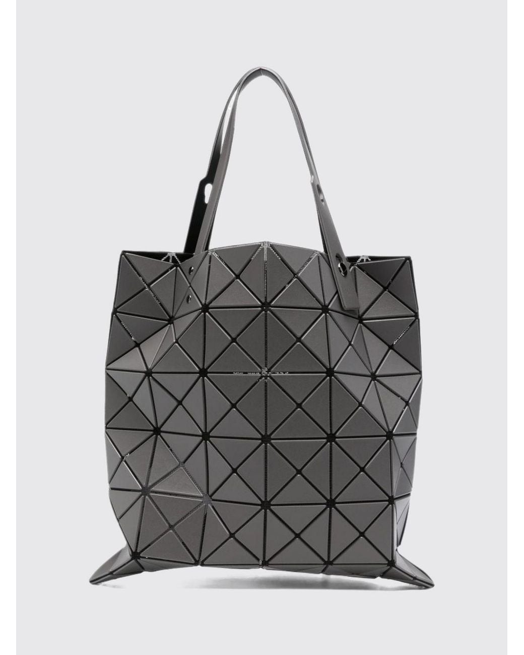Issey Miyake Gray Lucent Geometric-Panel Tote Bag