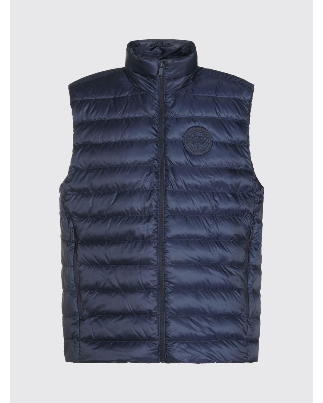 Canada Goose Blue Stratus Quilted Water-Repellent High-Neck Vest for men