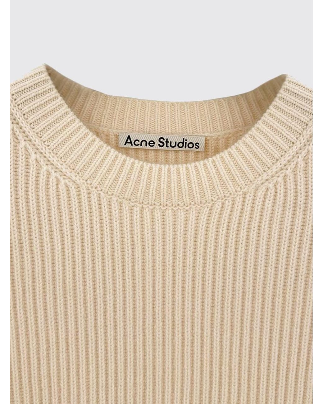 Acne Natural Crew Neck Jumper for men
