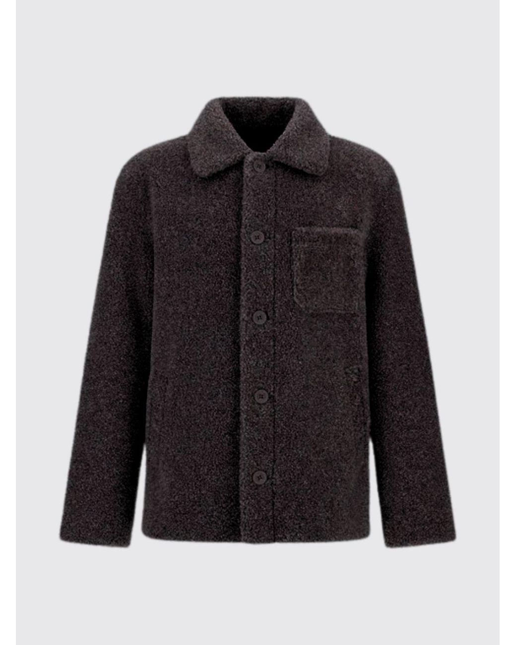 Herno Black Single-Breasted Short Coat for men