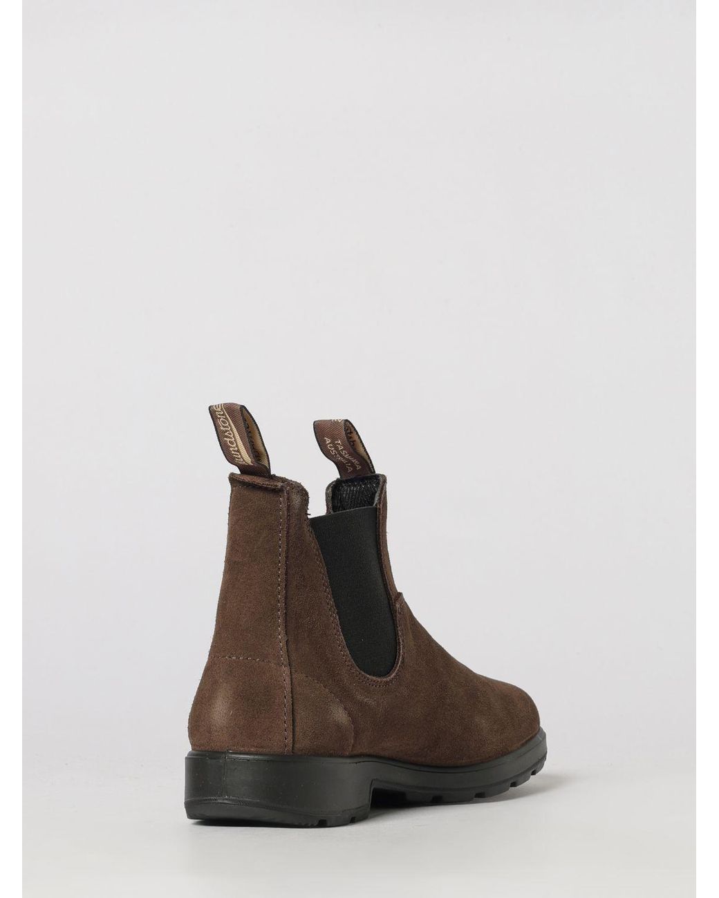 Blundstone Brown 2410 Suede Leather Chelsea Boots With Double Pull Tab for men