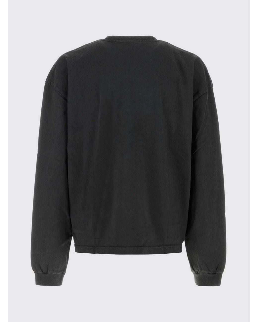 Willy Chavarria Gray Community Center Long-Sleeved T-Shirt With Print And Relaxed Fit for men