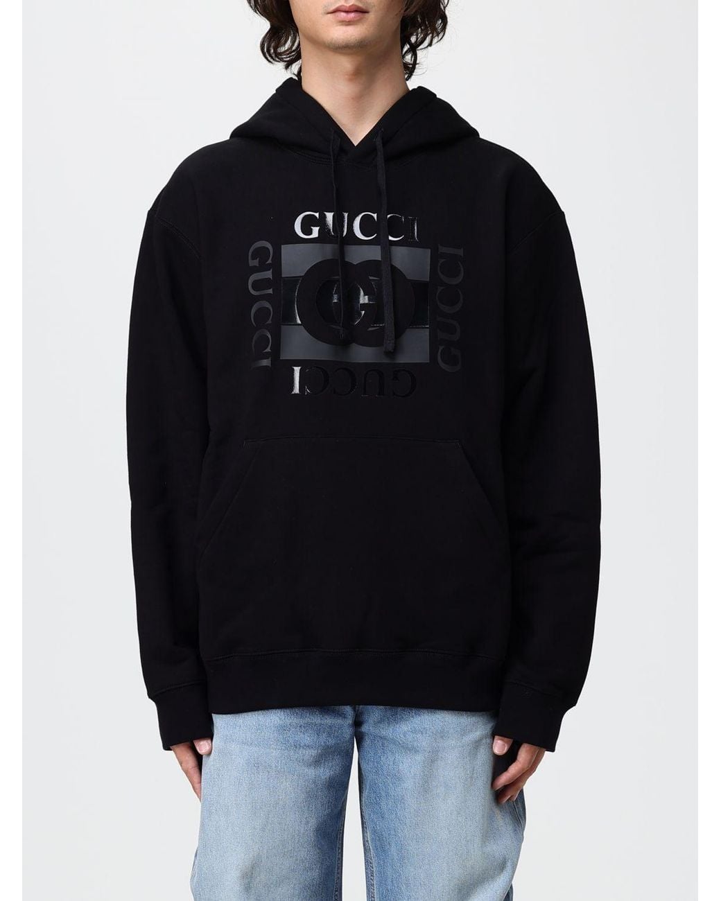 Sudadera Hombre Gucci de hombre de color Black