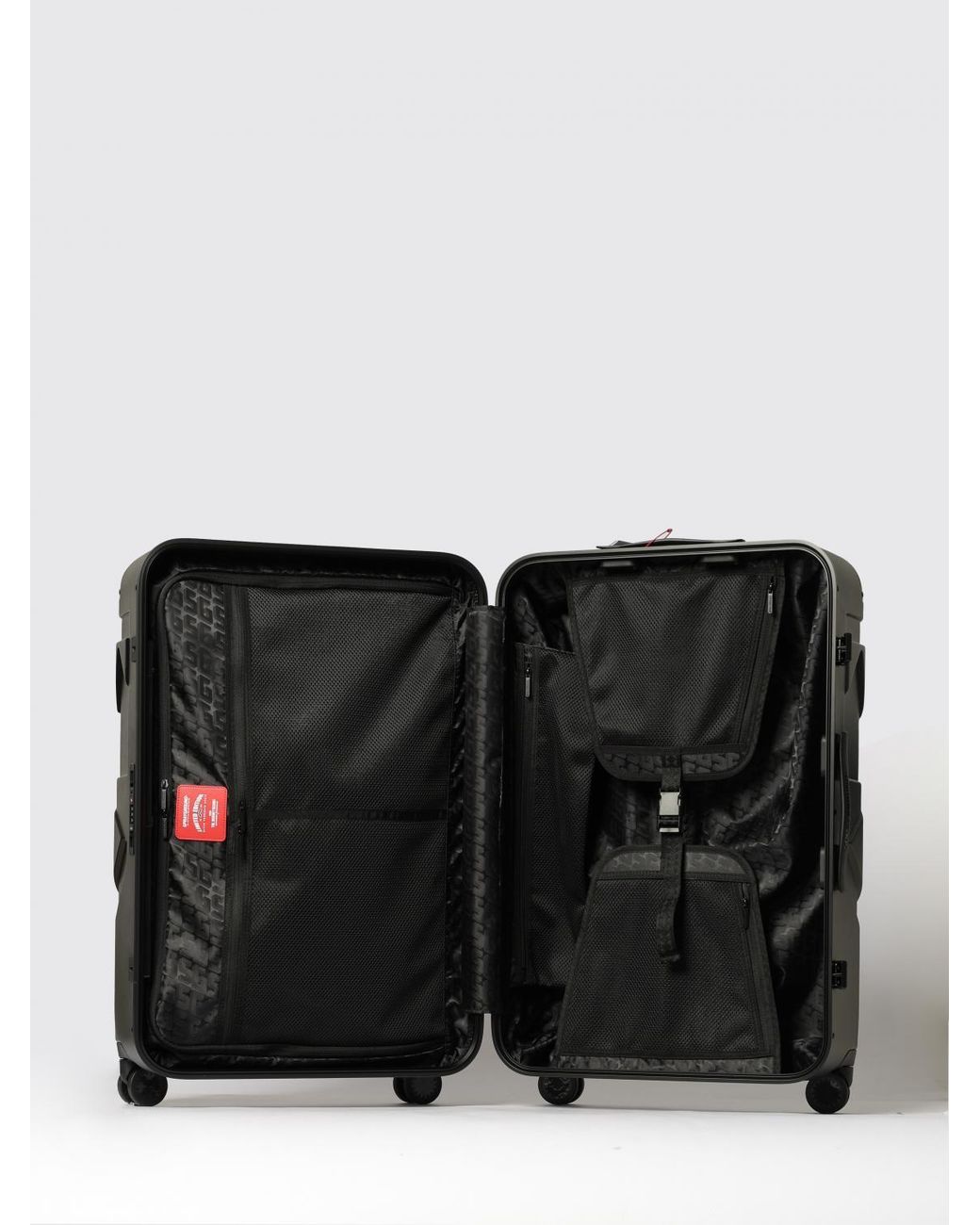 Sprayground Gray Polycarbonate Trolley With Embossed Logo for men