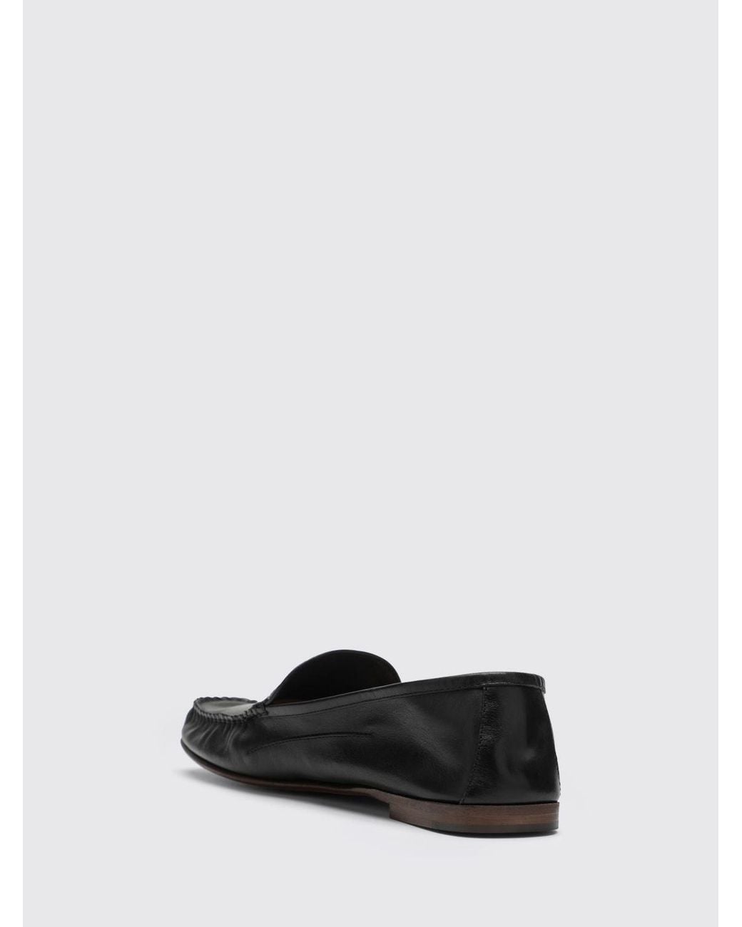Versace White Leather Loafers for men