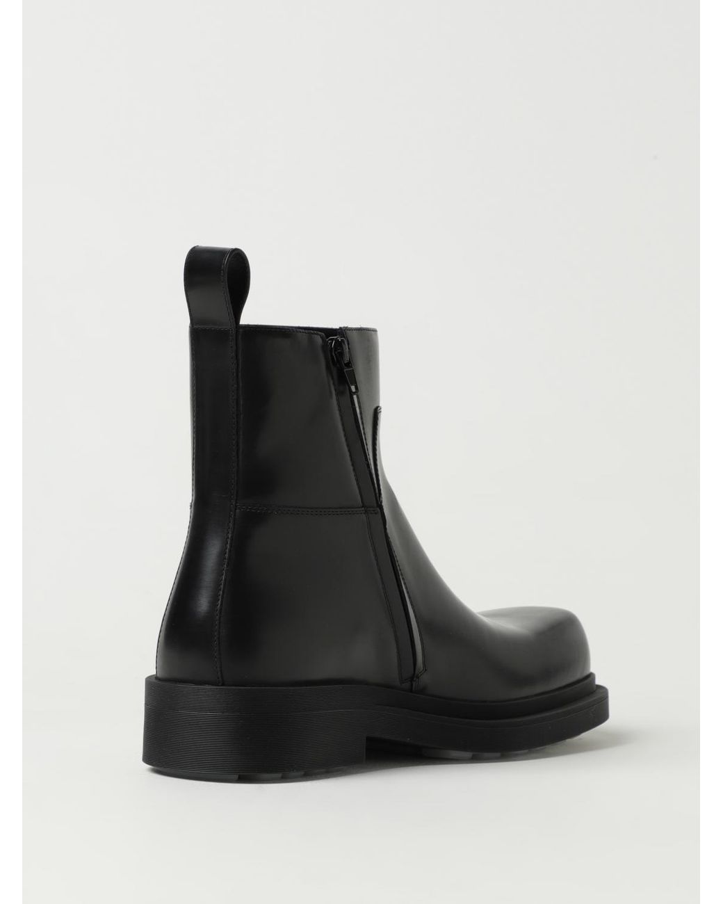 Bottega Veneta Black Ben Leather Boots for men