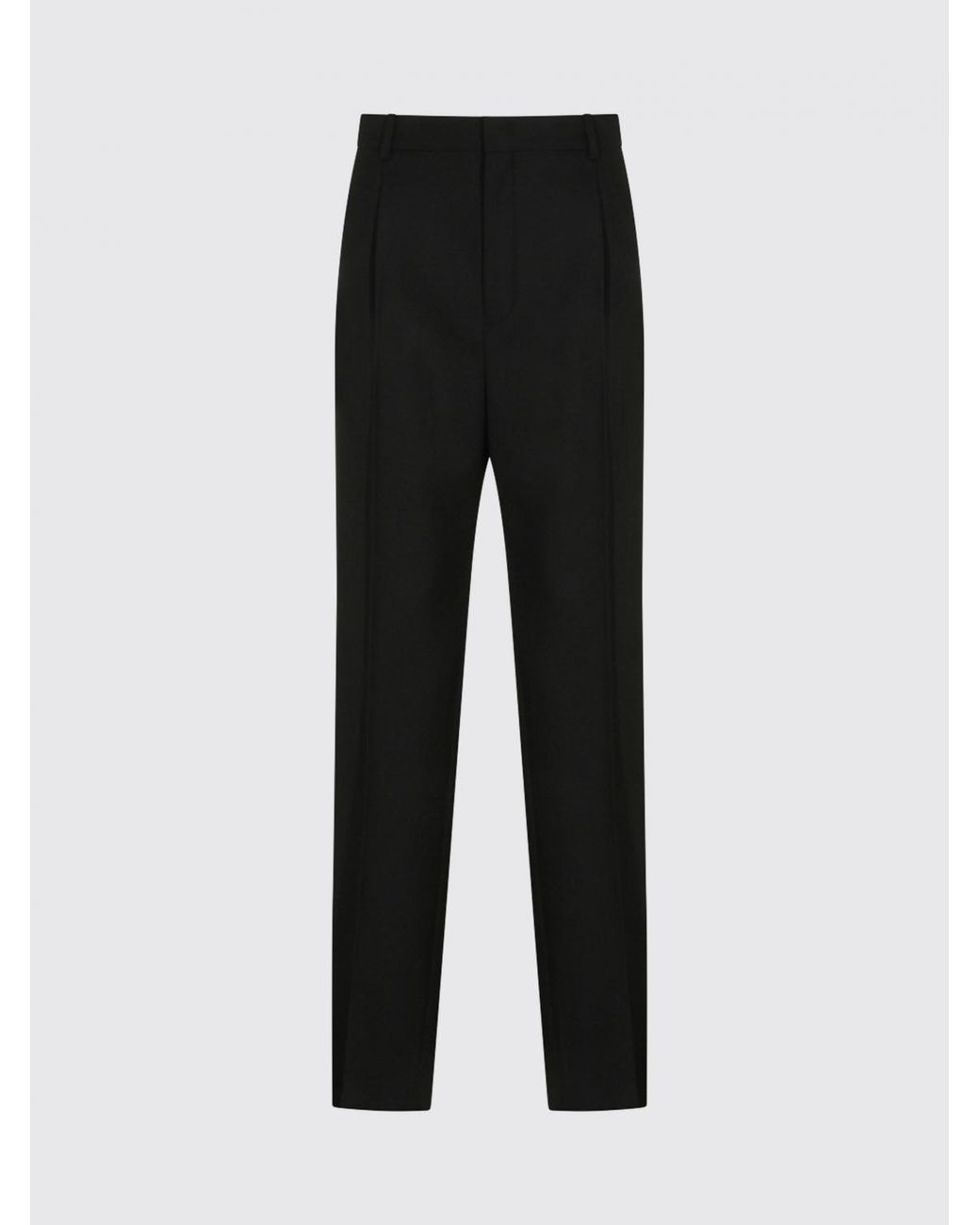 Saint Laurent Black Wool Tailored Trousers