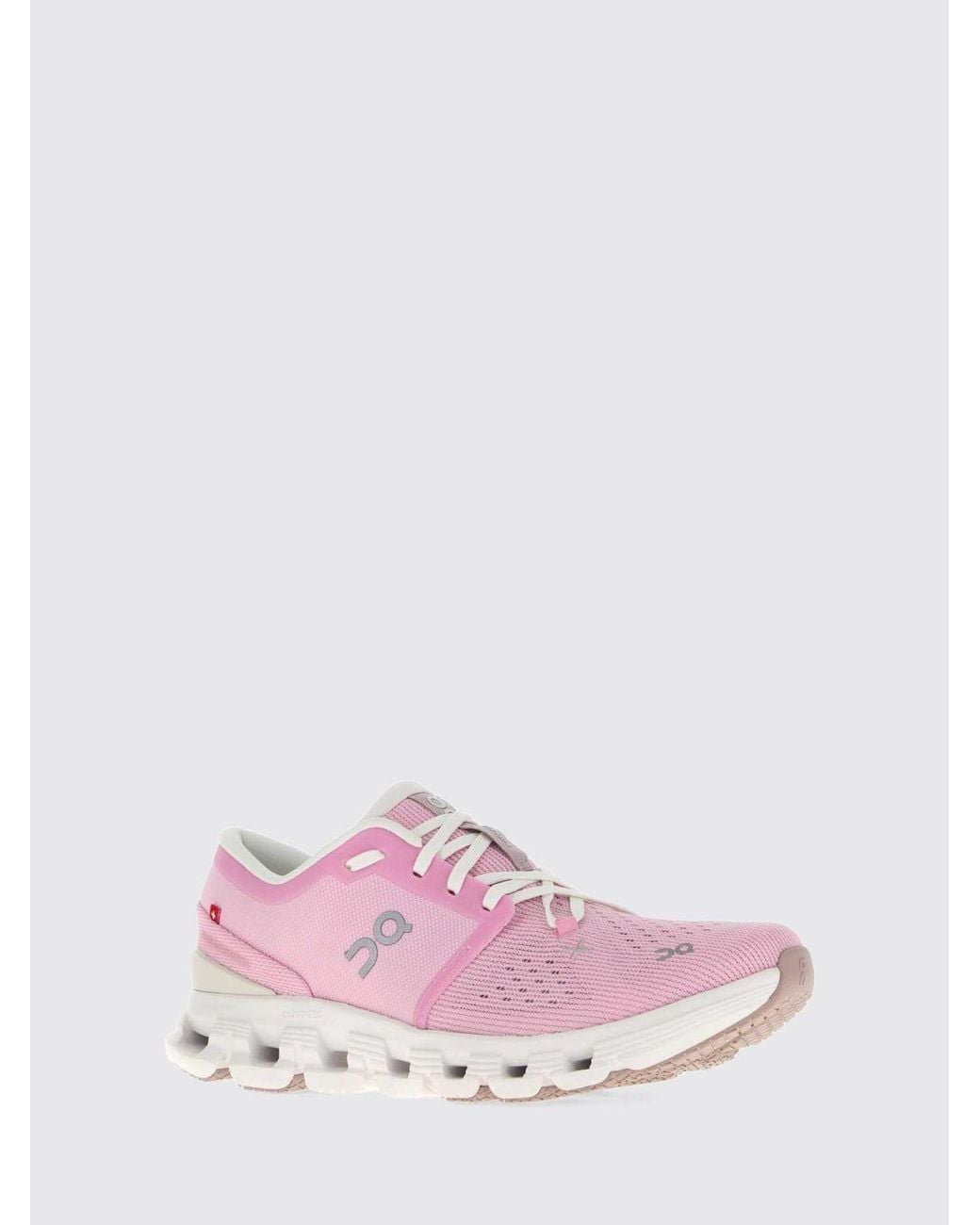 On Shoes Pink Cloud X 4 Lightweight Technical Mesh Sneakers