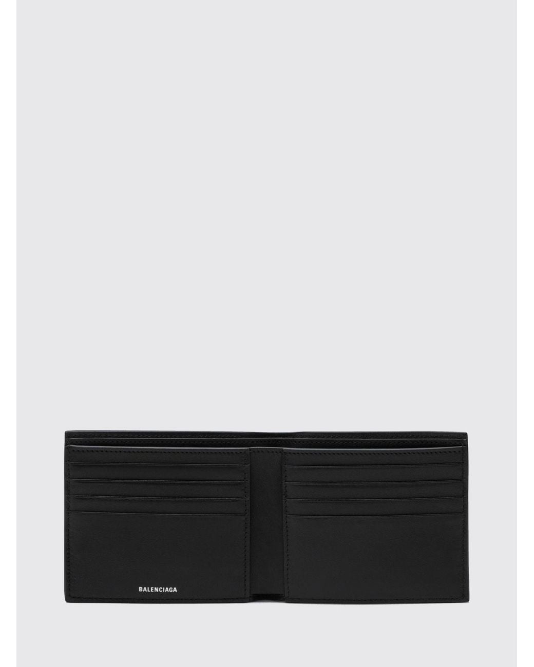 Balenciaga White Le City Uptown Grained Calfskin Bifold Wallet for men