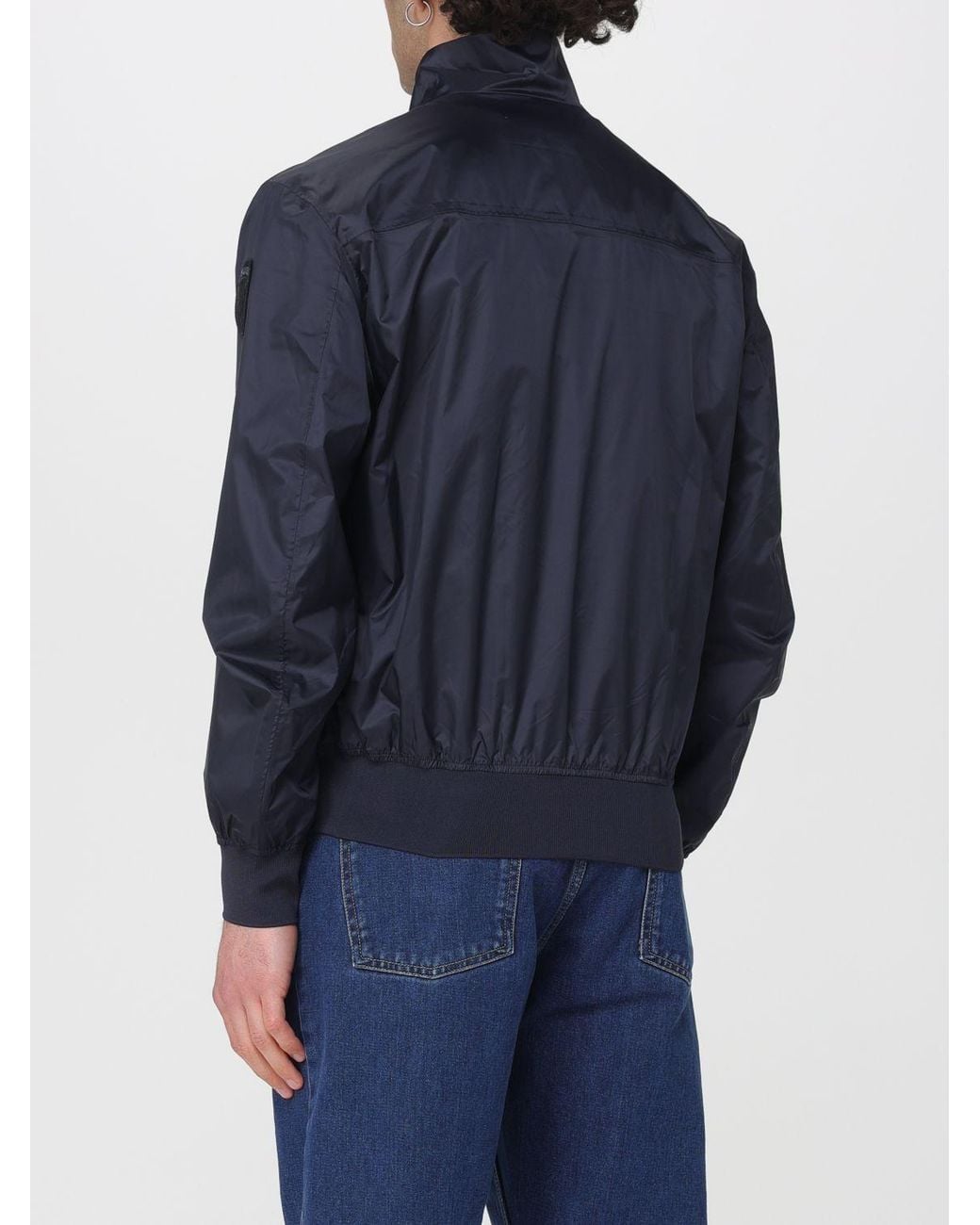 Blauer Blue Polyester Bomber Jacket for men