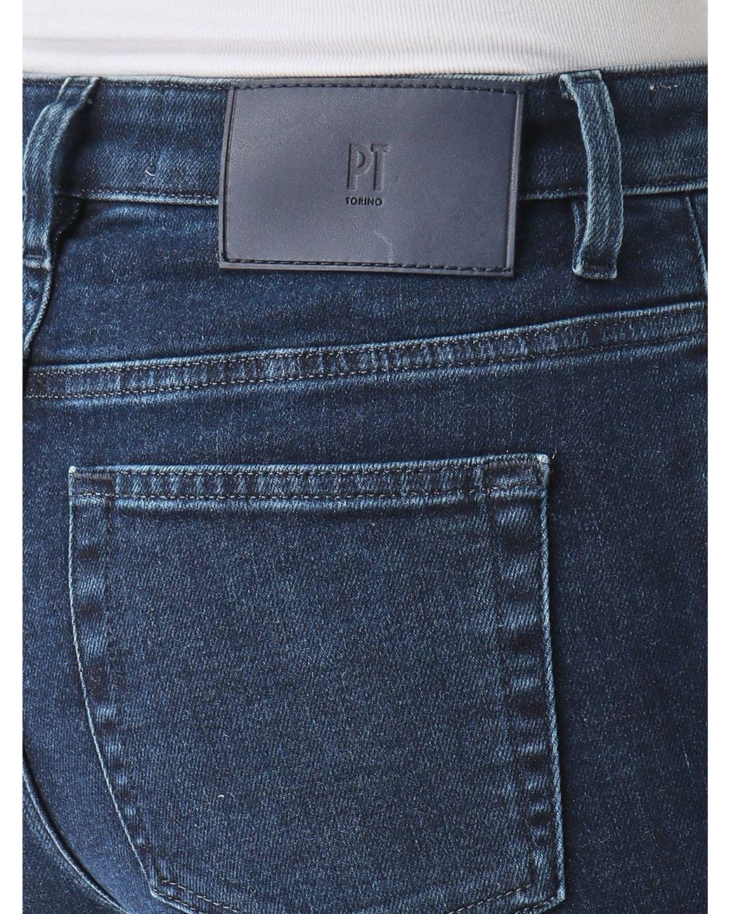 PT Torino Blue Mid-Rise Skinny Fit Jeans