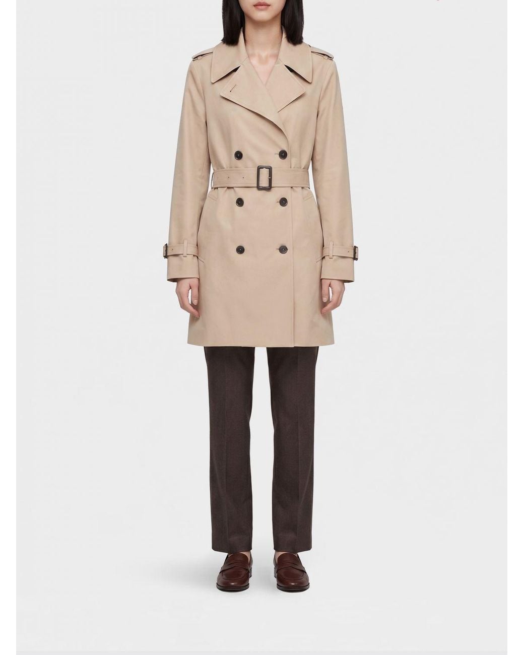 Save The Duck Natural Talya Double-Breasted Trench Coat