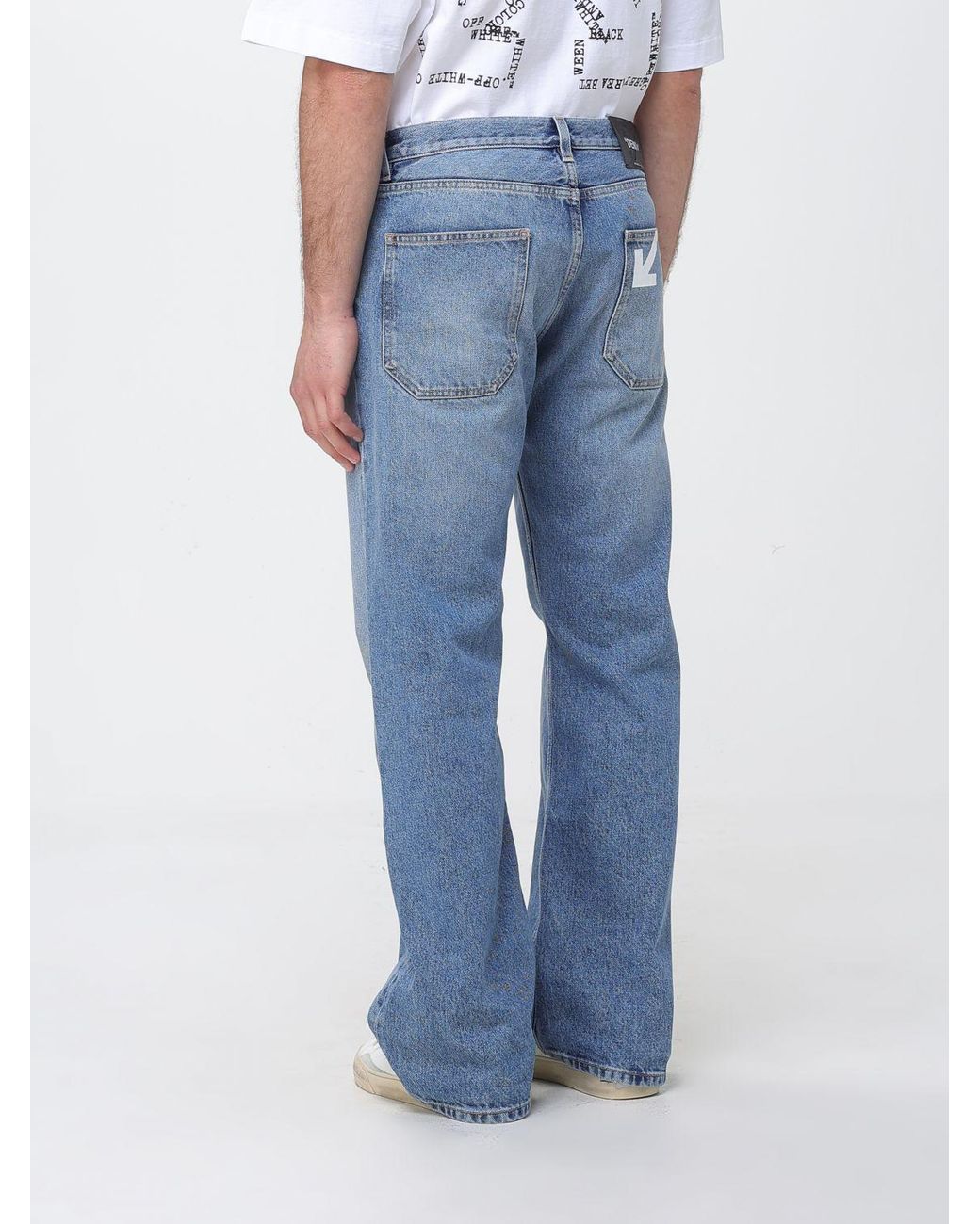 Off-White c/o Virgil Abloh Blue Flared Jeans for men
