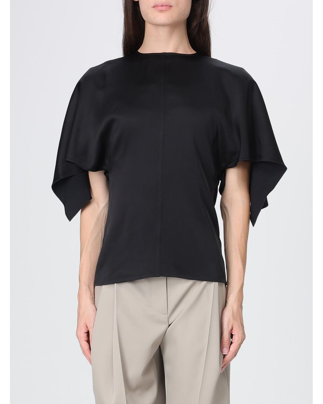 Stella McCartney Black Crewneck Blouse
