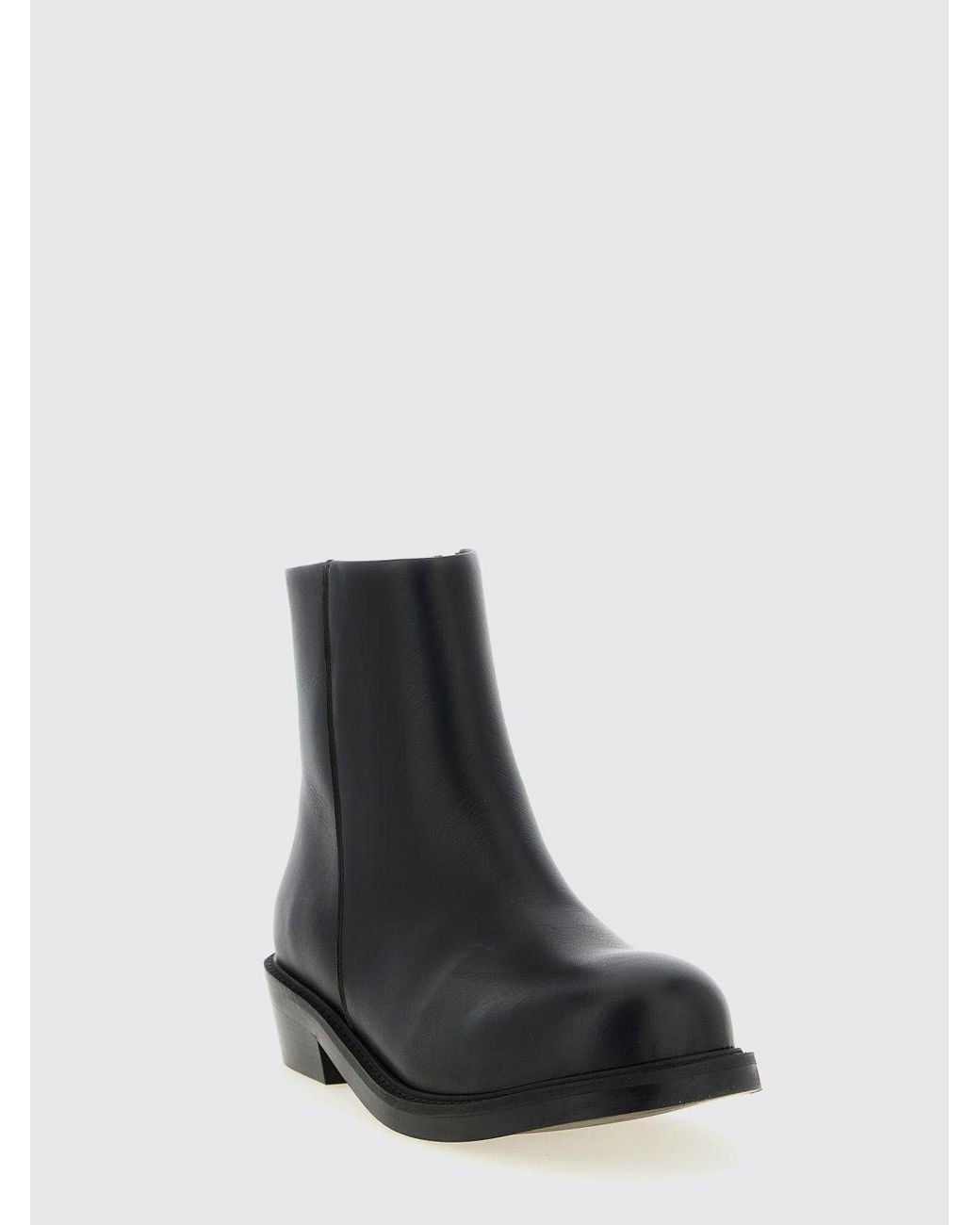 Séfr Black Lerato Leather Ankle Boot for men
