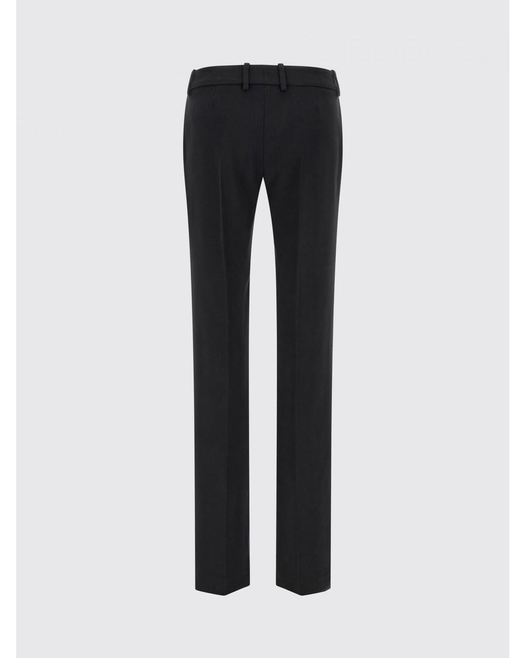 Ermanno Scervino Black Sartorial Straight-Leg Crêpe Trousers With A Slim Fit