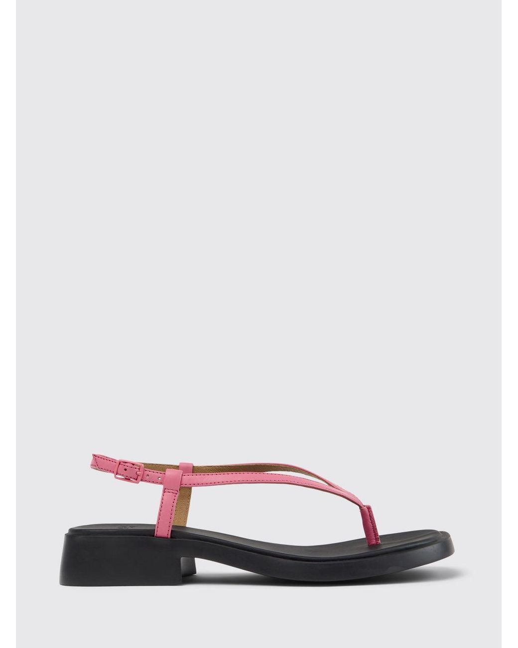 Camper White Dana Leather Sandals