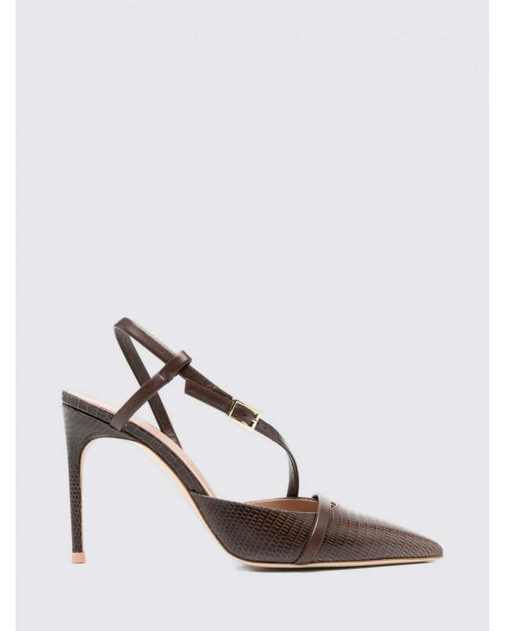 Malone Souliers White "Valeria" Pointed Pump T.090