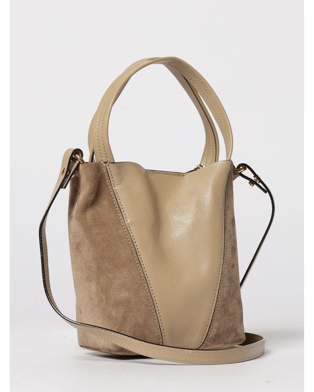 Chlo&Eacute Borsa Mini Spin di Chloé in Natural