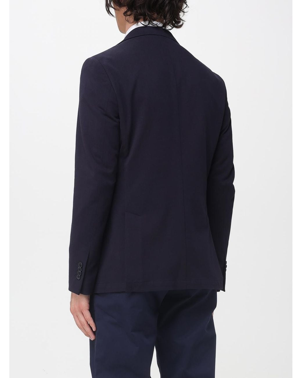 Manuel Ritz Blue Single-Breasted Blazer for men