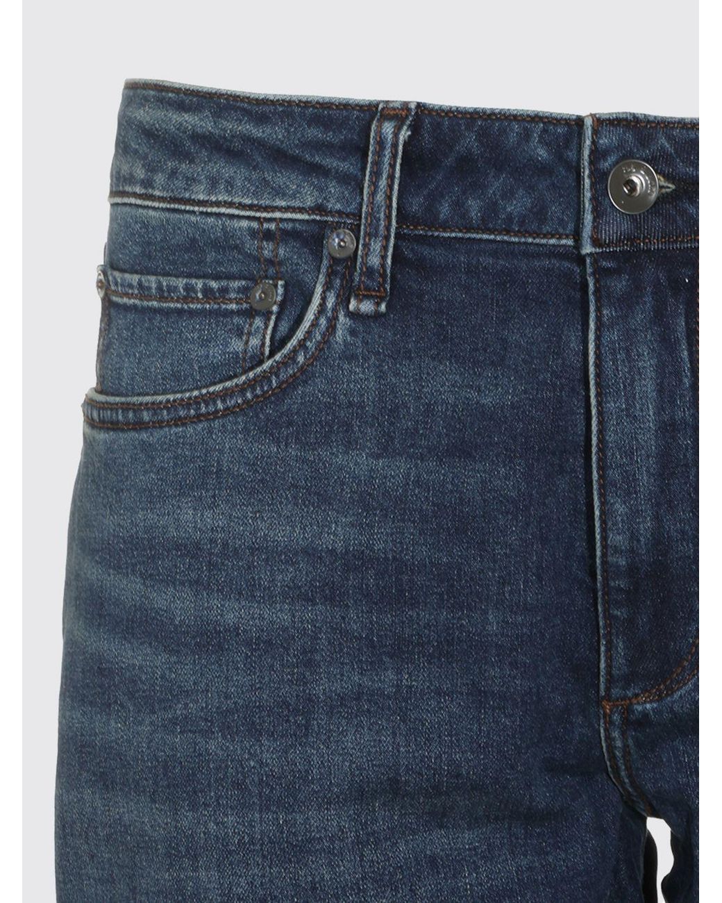 Rag & Bone Blue 5-Pocket Straight-Leg Jeans for men