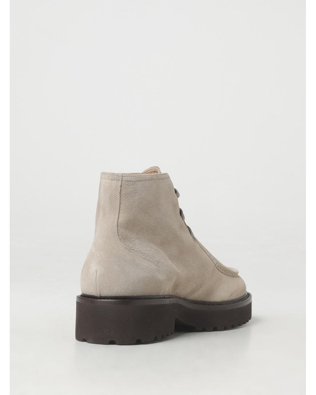 Doucal's Natural Suede Ankle Boots