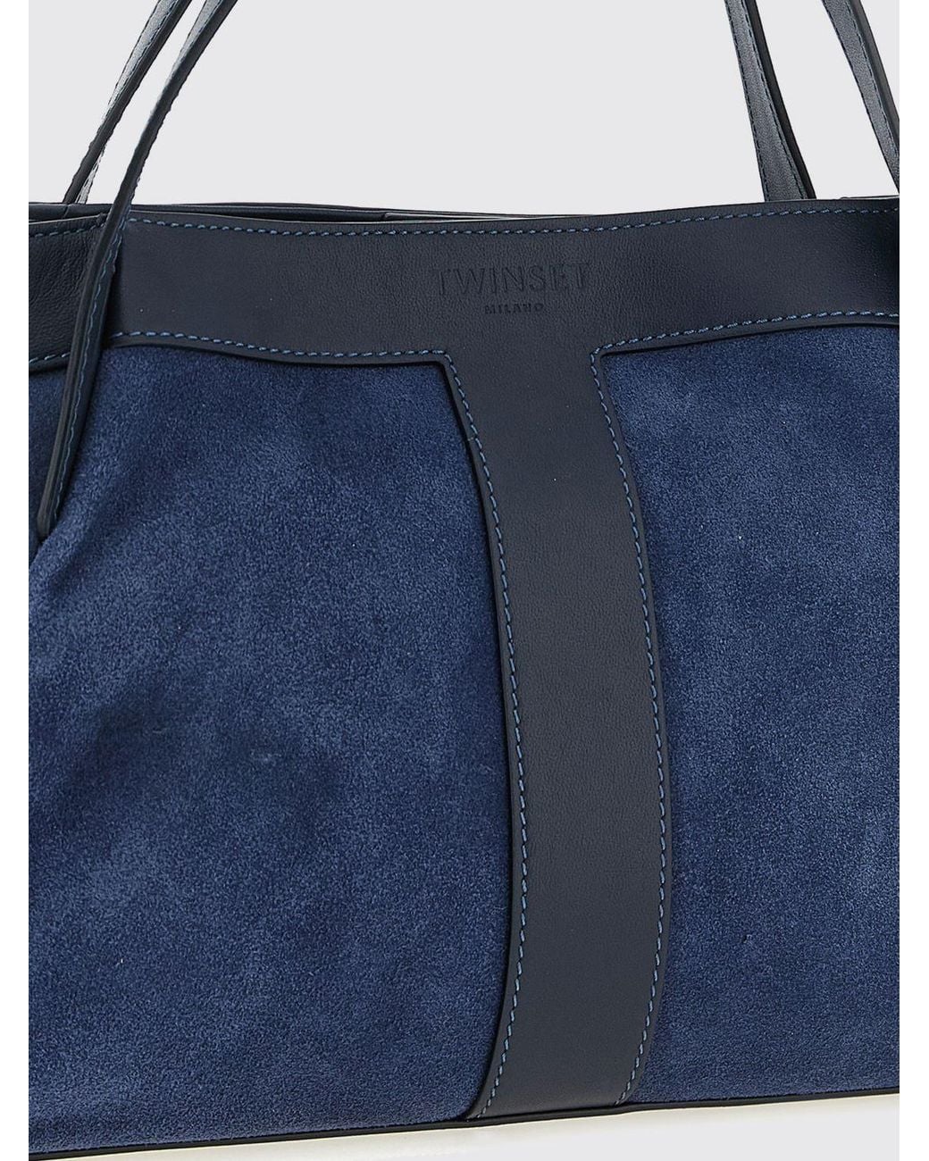 Twinset Blue Suede Bag