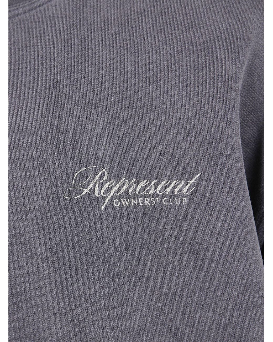 Sudadera Con Capucha De Algodón Con Logo Represent de hombre de color Gray