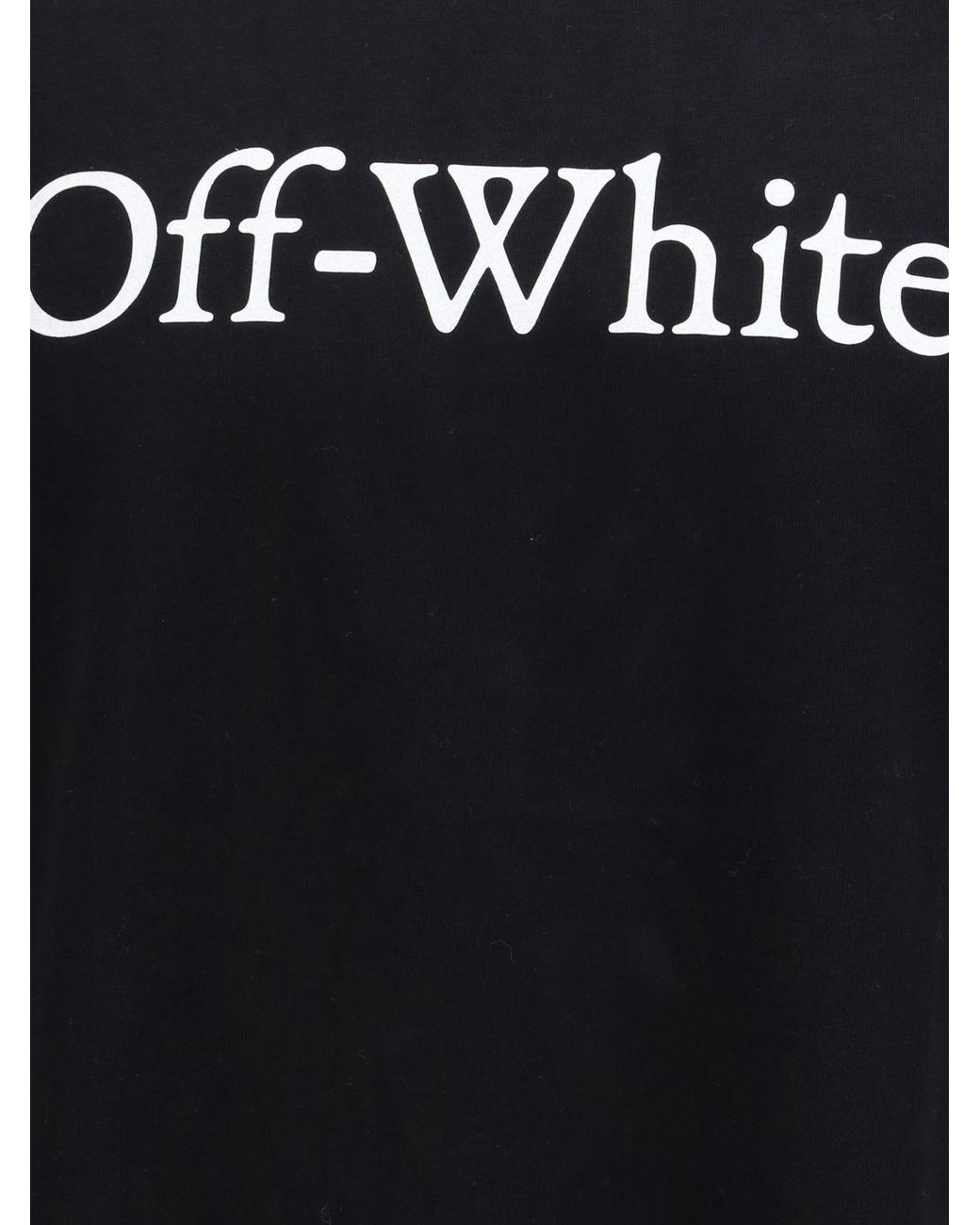 Off-White c/o Virgil Abloh Black Cotton T-Shirt With Logo for men