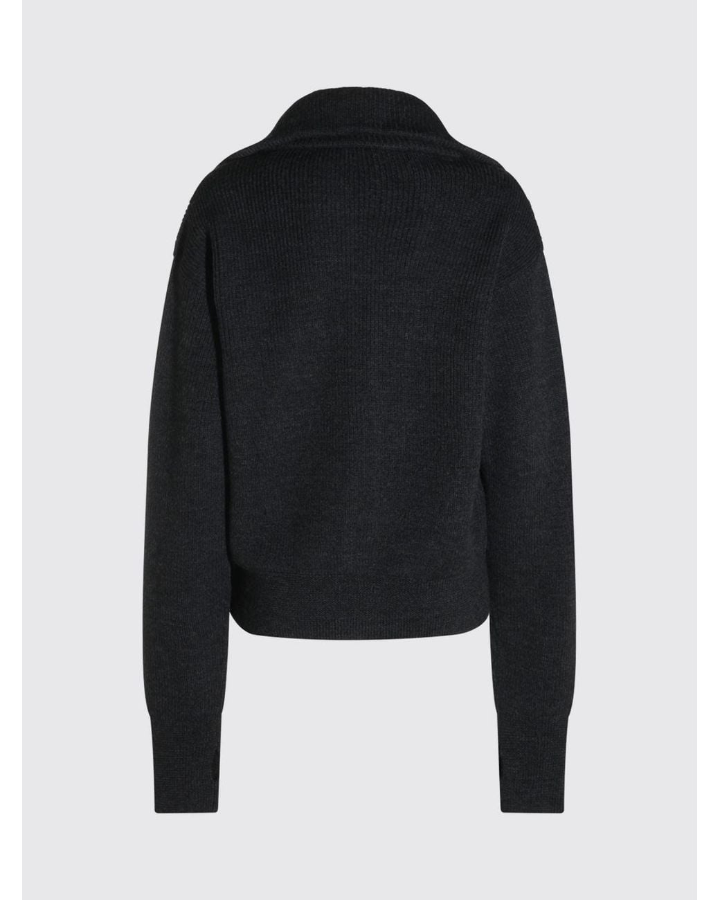 Lemaire Blue High-Neck Zipped Wool Cardigan for men