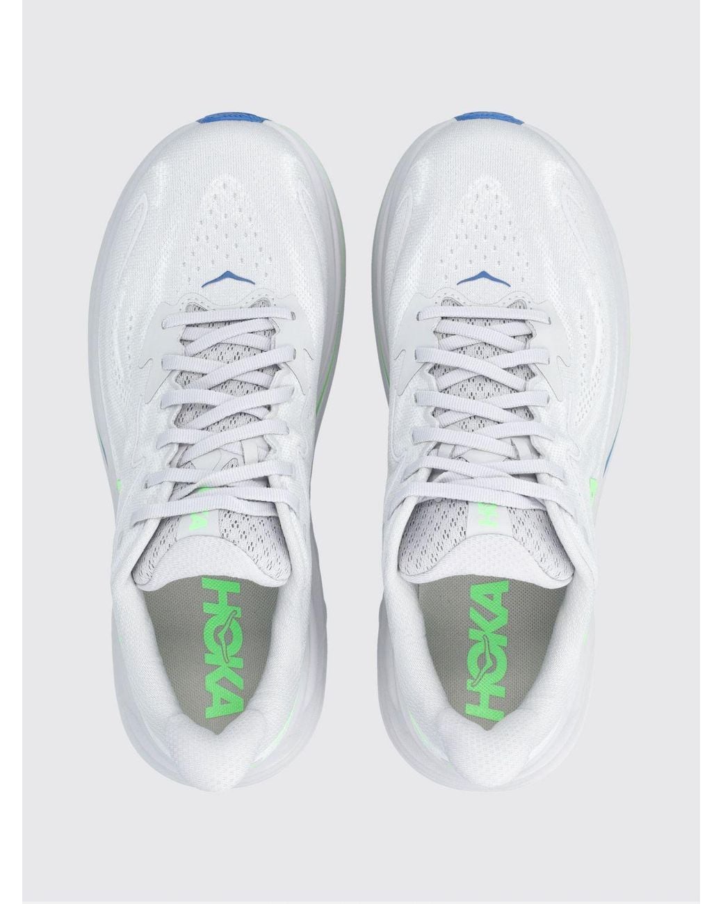 Hoka One One White Running Clifton Technical Mesh Sneakers for men