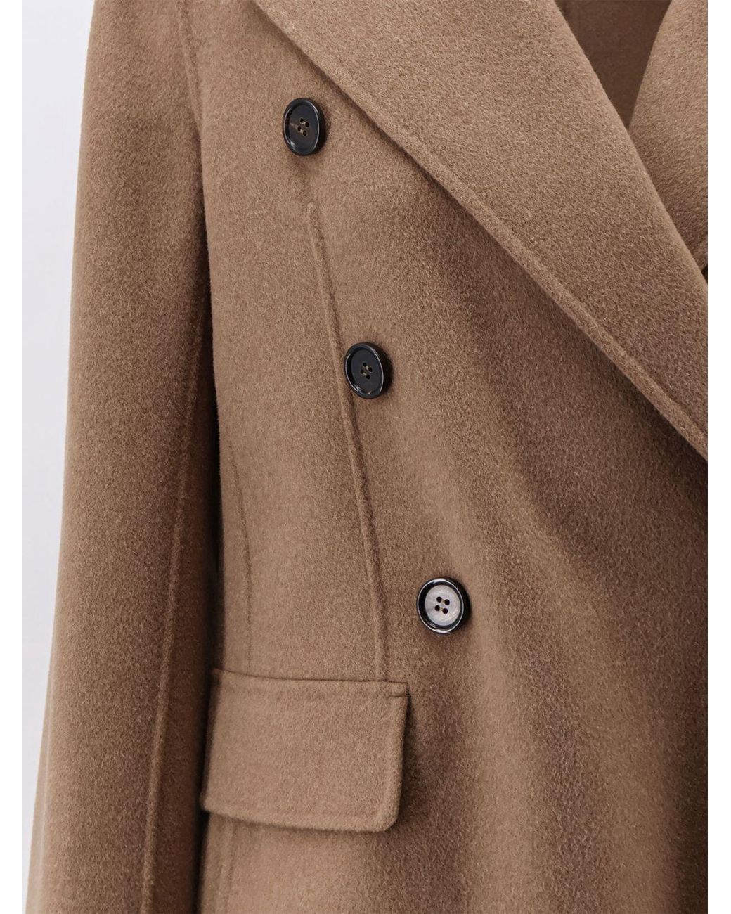 Max Mara Brown Rita Double-Breasted Short Coat