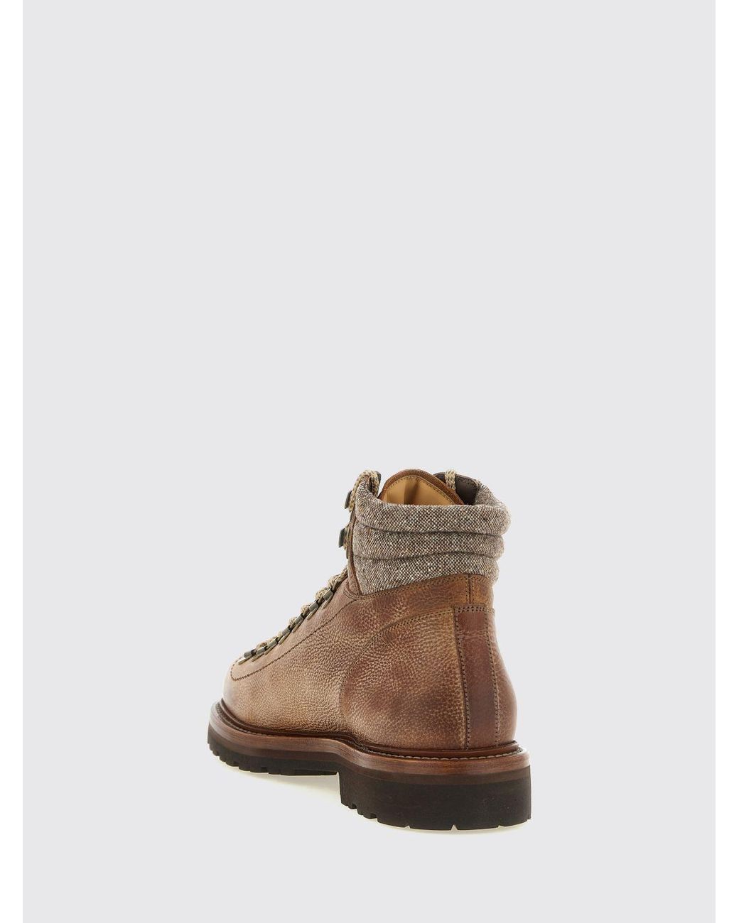 Stivaletti Stringati di Brunello Cucinelli in Brown da Uomo